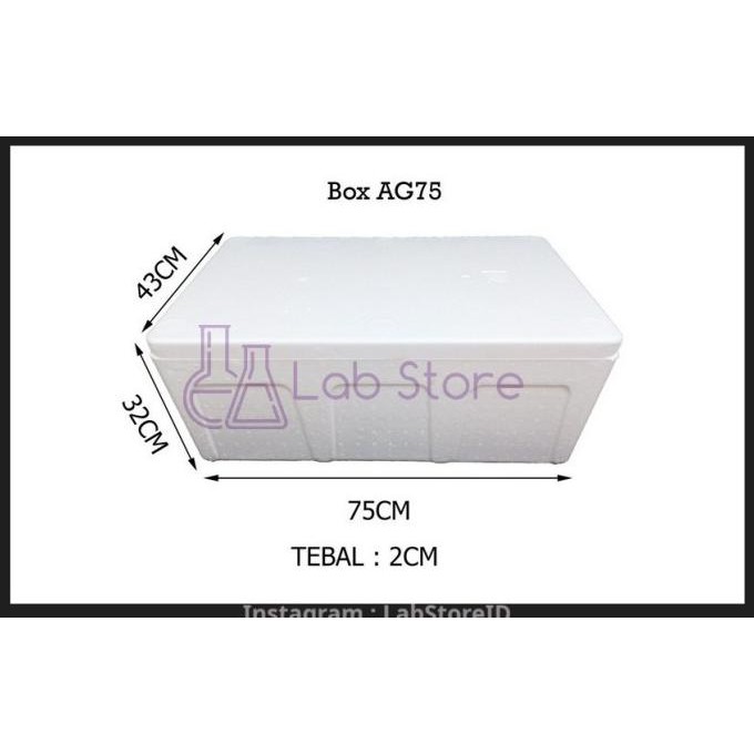 

Box Gabus Sterofoam Styrofoam Ag-75 T32 Polos Uk.75 Cm X 42 Cm X 32 Cm Terbaru