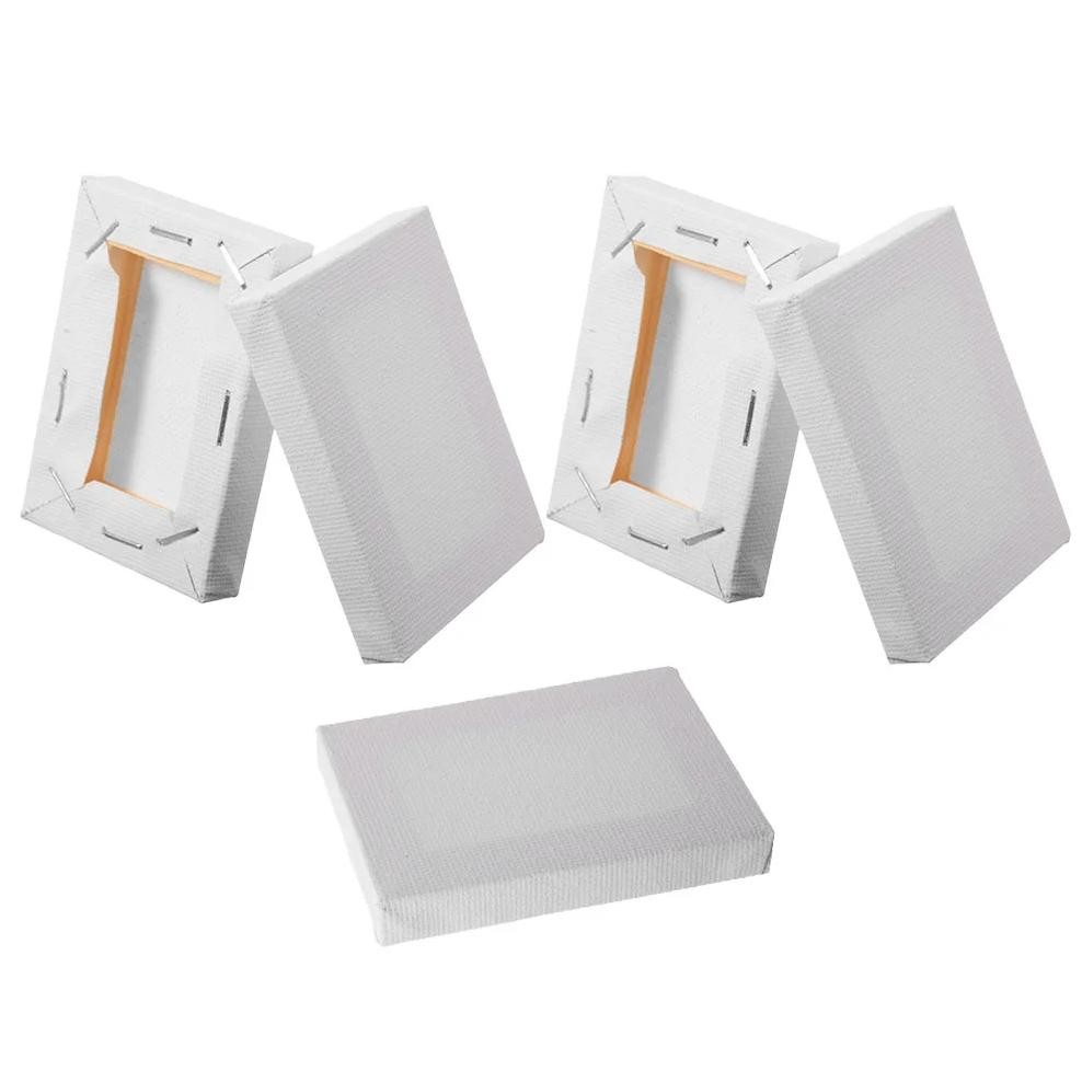 

5 Pcs Mini Canvas Frame Boards Photo For Oil Painting Cloth Dye Wood Portable Tools