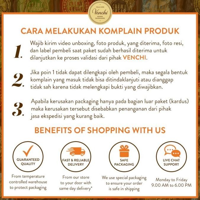 

Murah Venchi - Gelato Single Flavour Premium Italian Dessert 500Gr