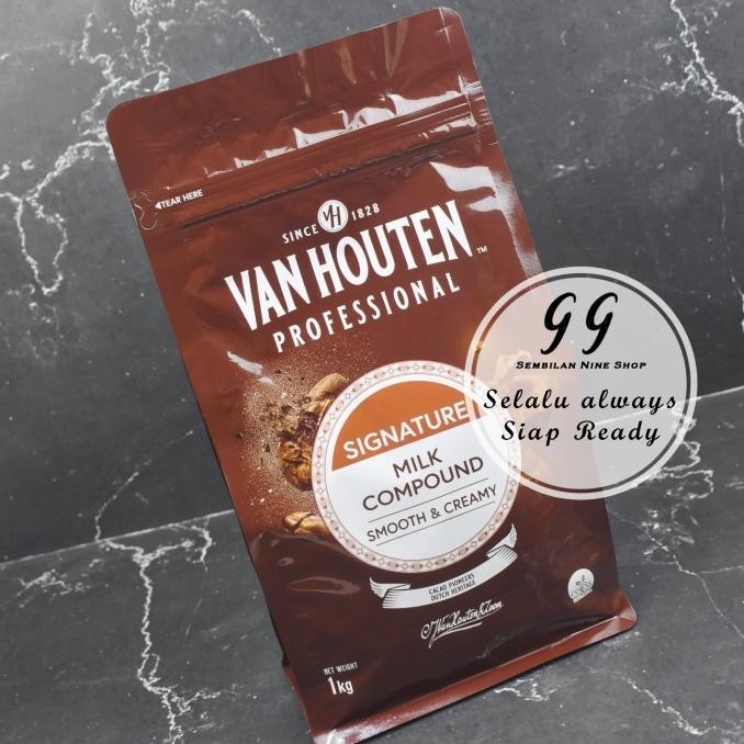 

TERSEDIA Van Houten MILK COINS Compound 1 Kg Professional Chocolate Cokelat