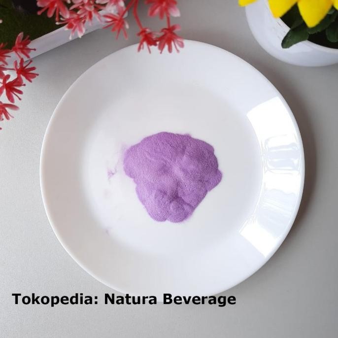 

TERSEDIA Pure Taro powder Ubi Ungu murni 100 gram