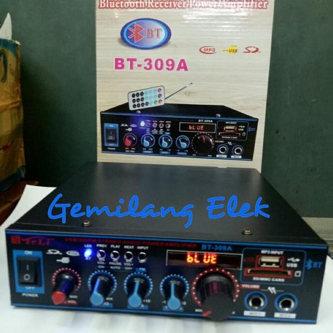 Amplifier Karaoke Teli Bt-309A Bluetooth Original