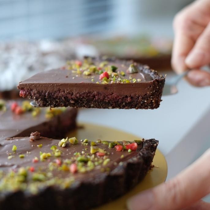 

Murah Raspberry Dark Chocolate Tart Vegan Gluten Free / Vegan Tart