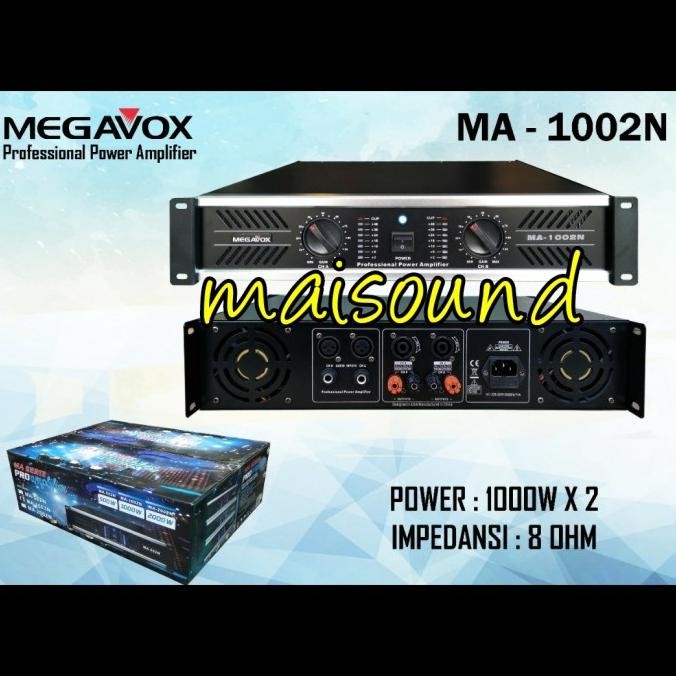Power Amplifier Megavox Ma 1002 Baru Ampli Megavox Ma 1002N Ma1002 Ori Original