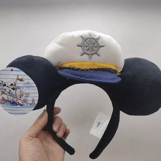 HARGA DISC - Bando Headband Mickey Mouse Sailor Hat Original Disney.