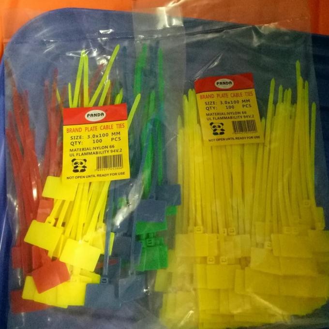 Kabel ties label nylon marker 4 warna label tie maker murah