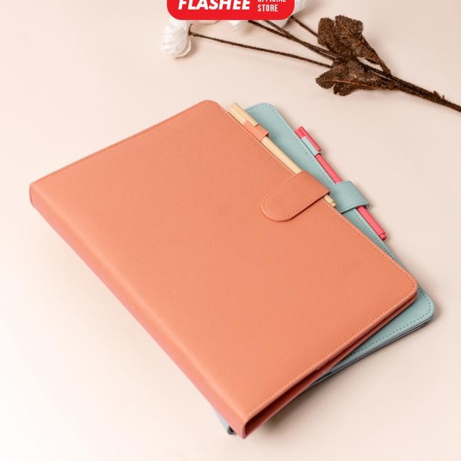 

Binder Kulit Polos Eksklusif 26 Ring Organizer Kertas B5 Hitam murah