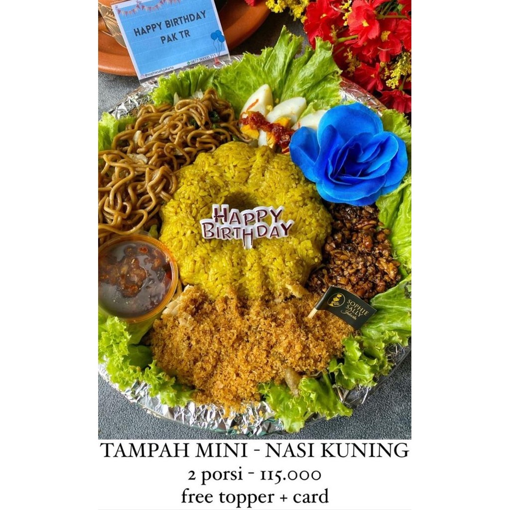 

Murah Nasi Kuning Tampah Mini - 2 Porsi - Hampers Idul Fitri / Paket Lebaran