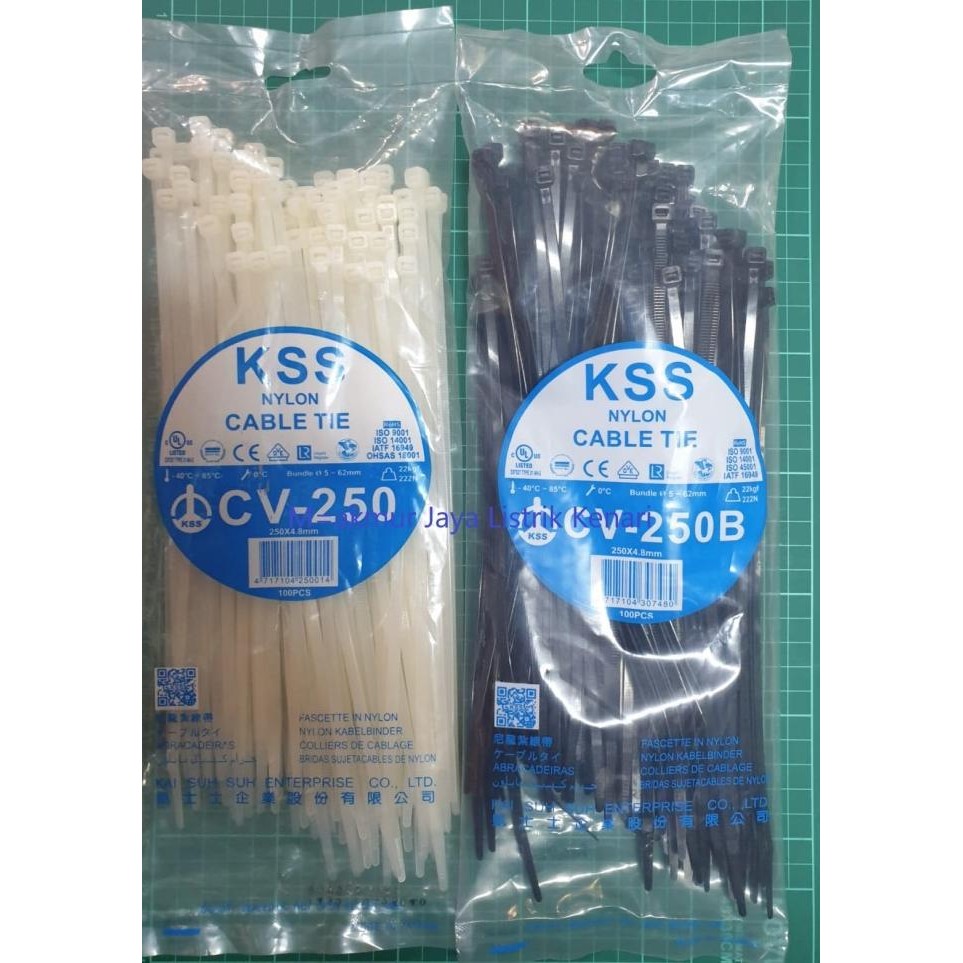 

KSS KABEL TIES / KABEL TIS / CABLE TIE CV 250 KSS 25CM CV250 ORI murah