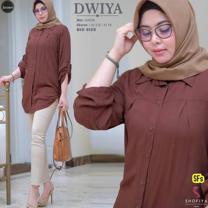 TERBARU DWIYA TUNIK BAHAN KATUN RAYON // KEMEJA WANITA // BAJU ATASAN WANITA TUNIK KOREAN STYLE TUNI
