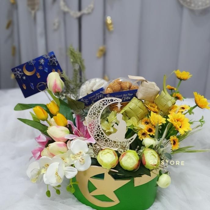 

Promo Rangkaian Bunga Kue Kering Parcel Lebaran Idul Fitri Hampers