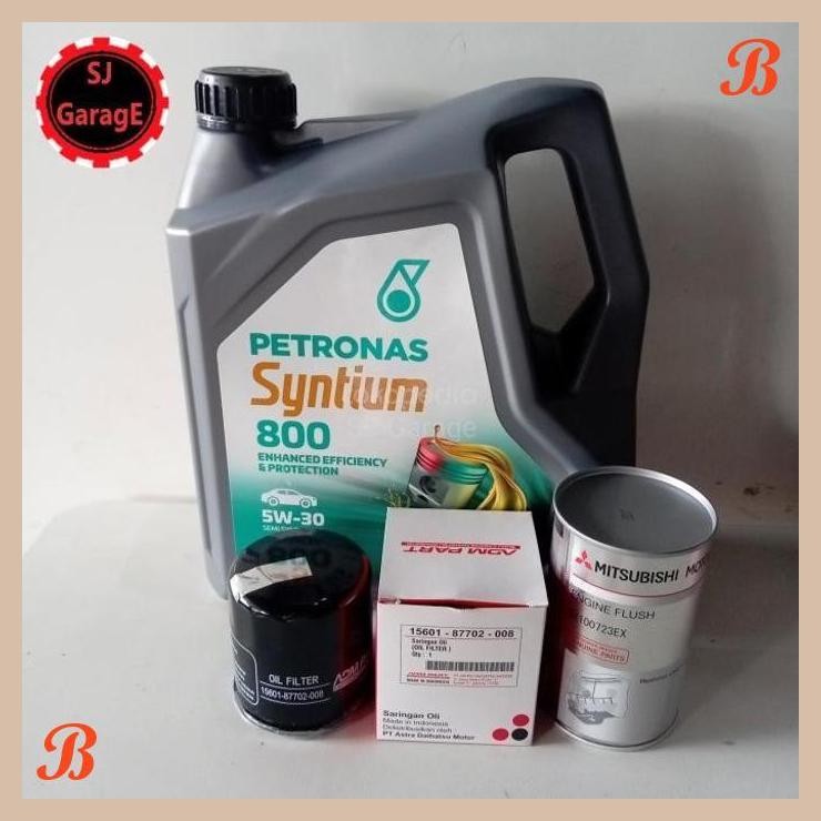 [SJG] Paket ganti Oli Mesin 5w-30 Petronas Syntium