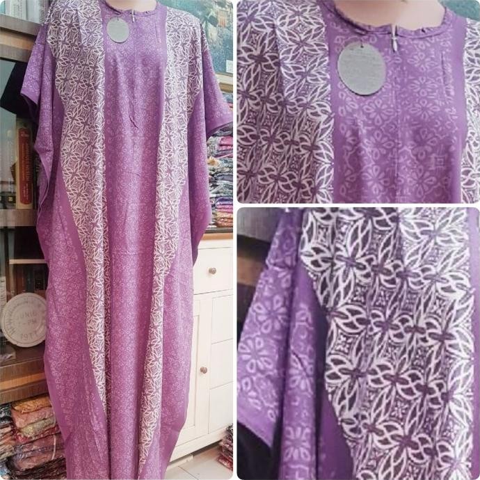 Sale Longdress lowo kalong kaftan batik Pekalongan Ld150 resleting busui