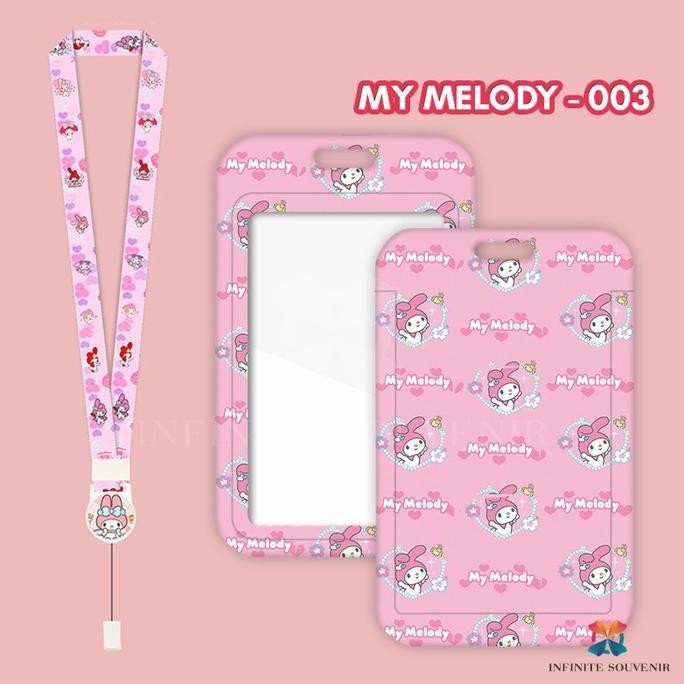 

(N017) ID Card Holder Tali Yoyo MY MELODY / Nametag Yoyo Sanrio/ Card Holder Yoyo / Card Holder Tali Bisa Ditarik murah