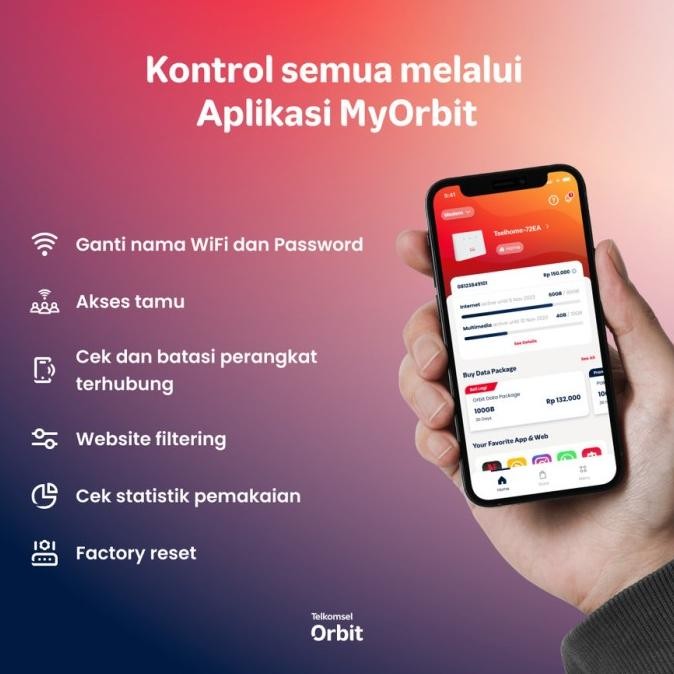 Murah Telkomsel Orbit 5G Z1 Modem WiFi 5G High Speed Free Kuota 200GB Non COD
