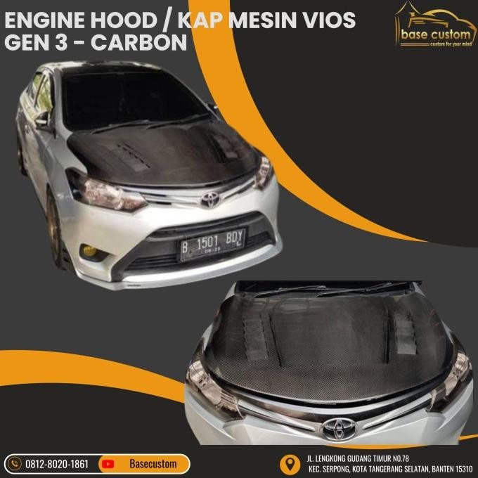 Engine Hood / Kap Mesin For Vios Gen 3 - Carbon