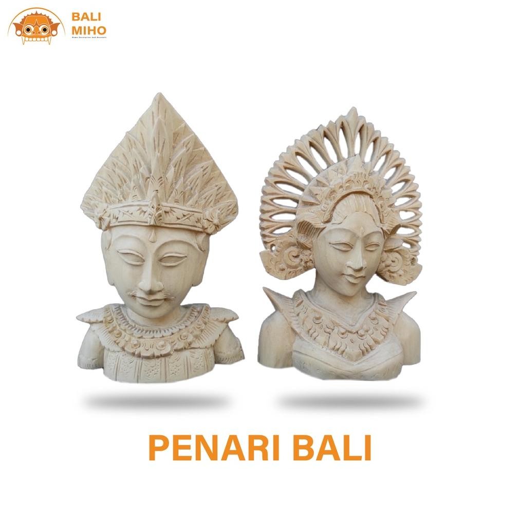 Living Patung Baris Janger Patung Kecak - Patung Janger - Patung Kayu - Patung Penari Bali - Patung 