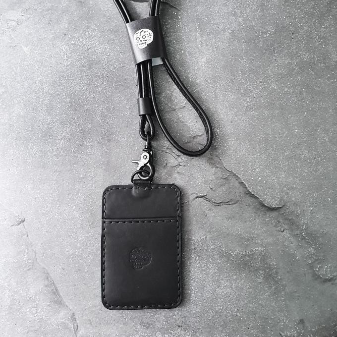 

BDS Marshal - Handmade leather, Mens Lanyard ID card Holder murah