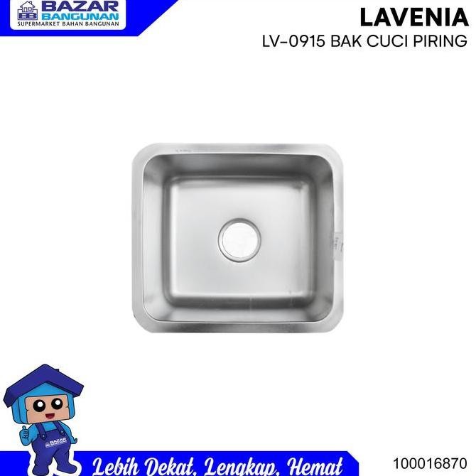 GRSTORE_ Lavenia - Sink / Bak Cuci Piring Lv 0915 Lv0915 Lv-0915 Stainless Steel