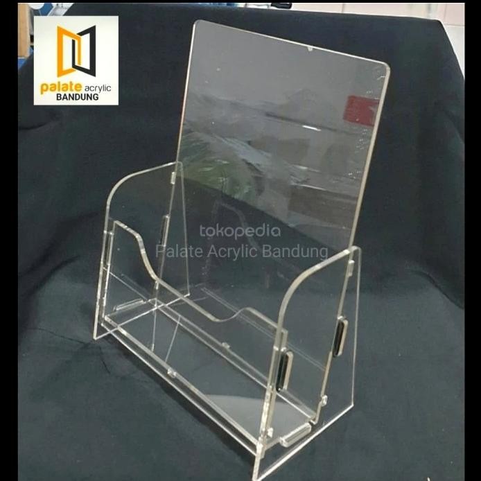 Akrilik / Rak / Tempat Brosur Acrylic A5 Premium / kotak brosur murah