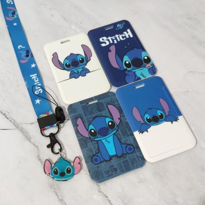 

Kalung Holder Kartu Lucu Karakter Stitch/ ID Card Holder Name Tag Lanyard murah