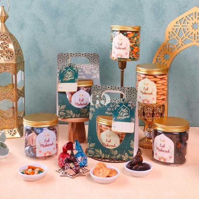 

Hampers Single Hand Bag Isi Kue Kering Lebaran Idul Fitri / Hampers Ramadhan Eid Mubarak 2025