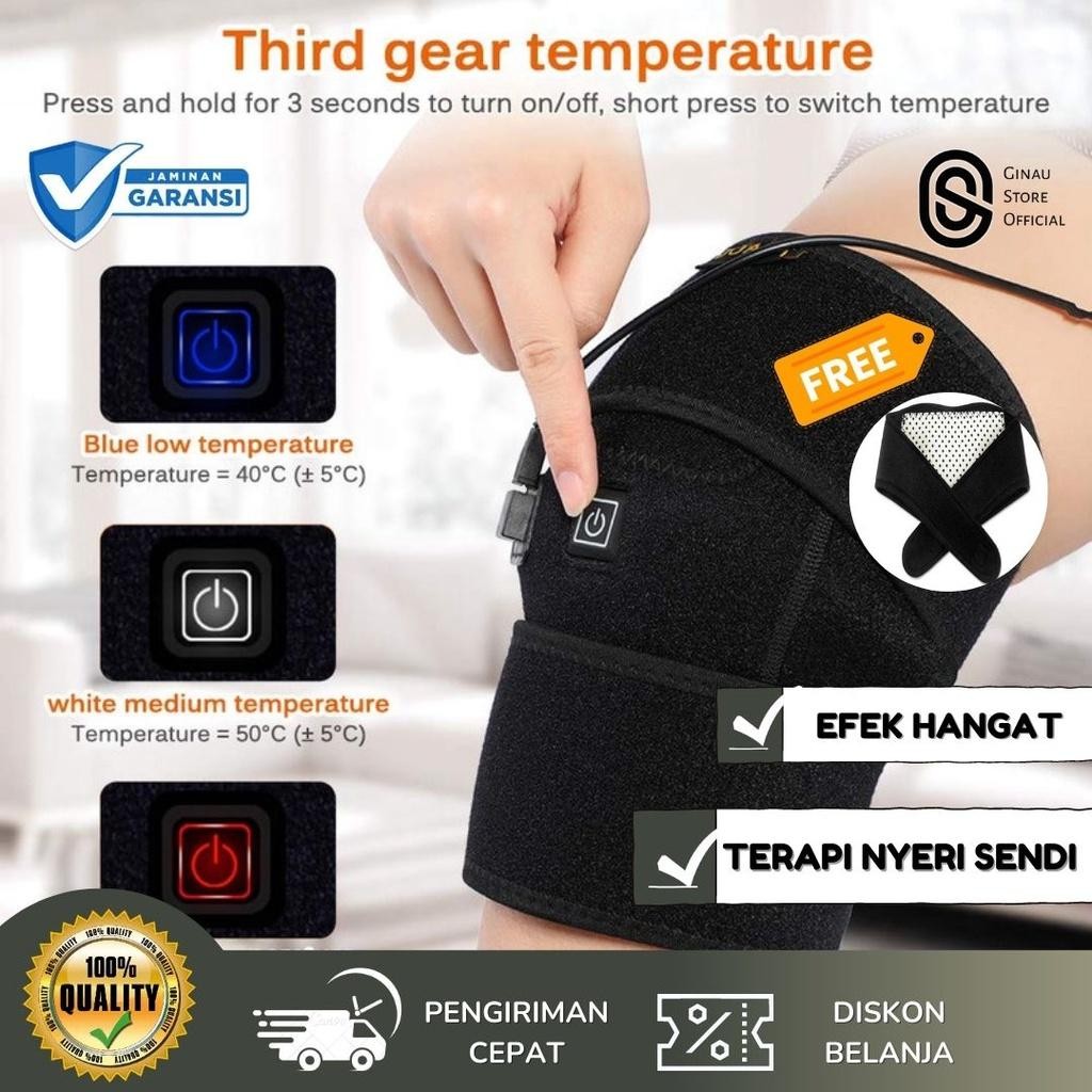 Deker Lutut Kesehatan Alat Terapi Lutut Dengkul Fisioterapi Pelindung Dan Terapi Magnetik Sakit Lutu