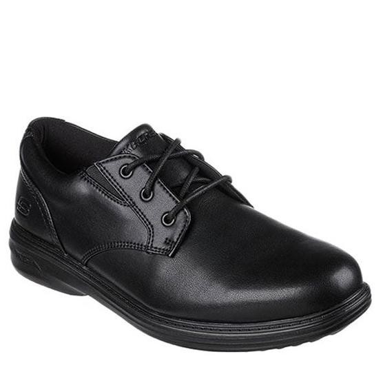 SKECHERS ARCH FIT OGDEN MEN'S CASUAL SHOES - BLACK ORIGINAL