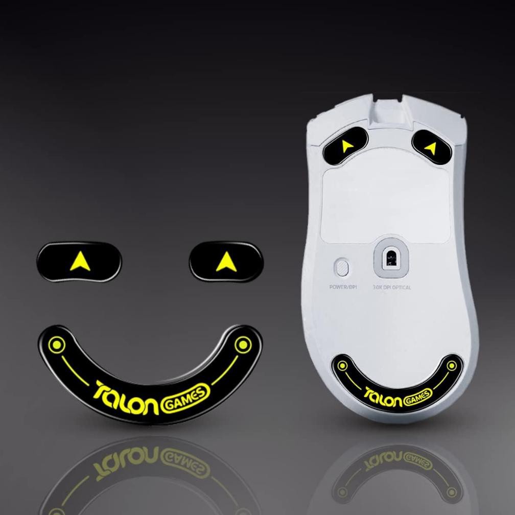 Talongames Glass Skates For Razer Deathadder V3 Pro - Mouse Feet Glide