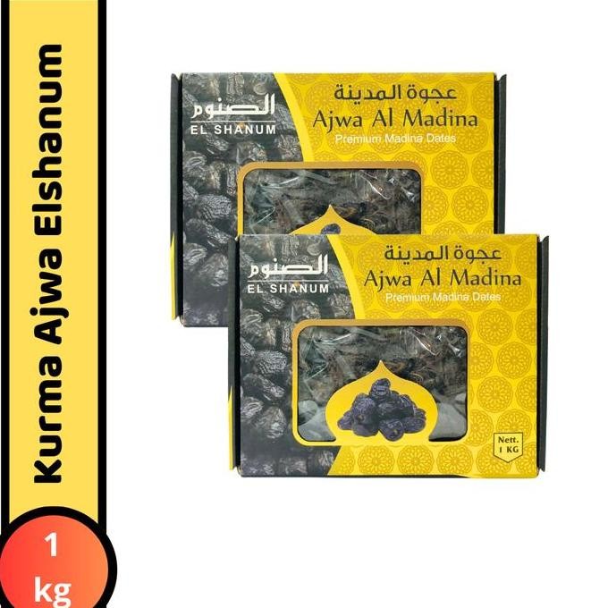 

Sale Kurma Ajwa Madinah 1Kg Elshanum Grade A Premium Best Quality Kurma Nabi Arabian Food Organik Camilan Cemilan