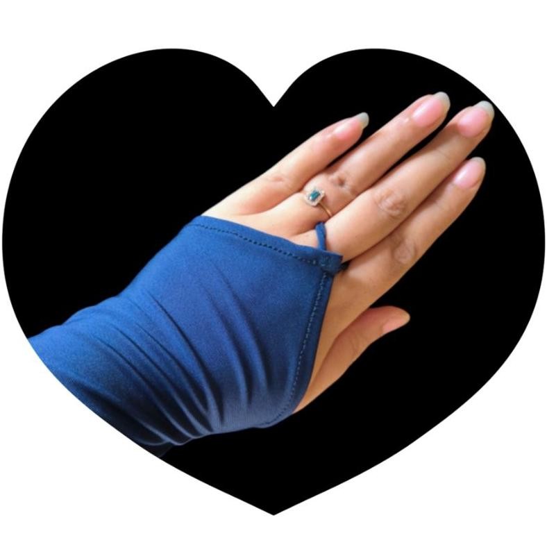 Handsock Cincin Polos Premium/Sarung Tangan Muslimah Polos