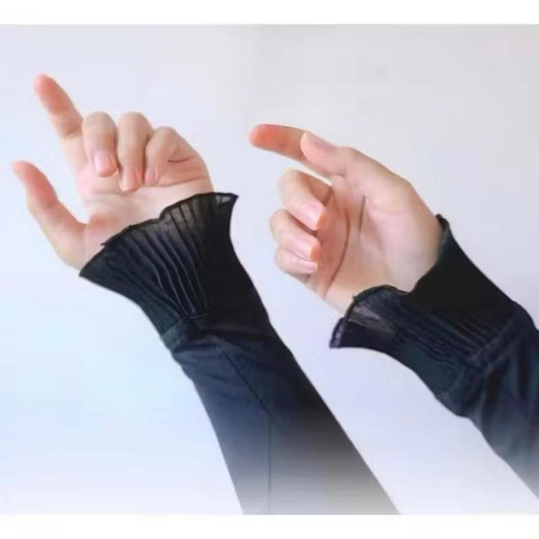 Manset Tangan Renda Wanita Muslim // Manset Tangan Plisket