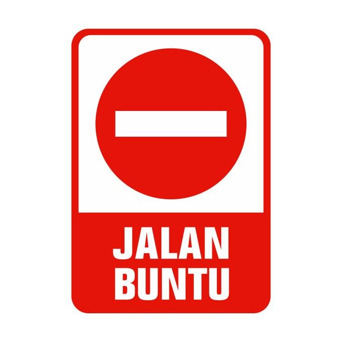 

Rambu Jalan Buntu 35Cm X 50Cm Plat Alumunium Original