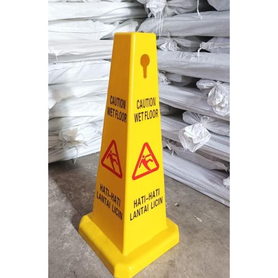 

Papan Peringatan Sign Floor Awas Hati Hati Lantai Licin Kerucut Original