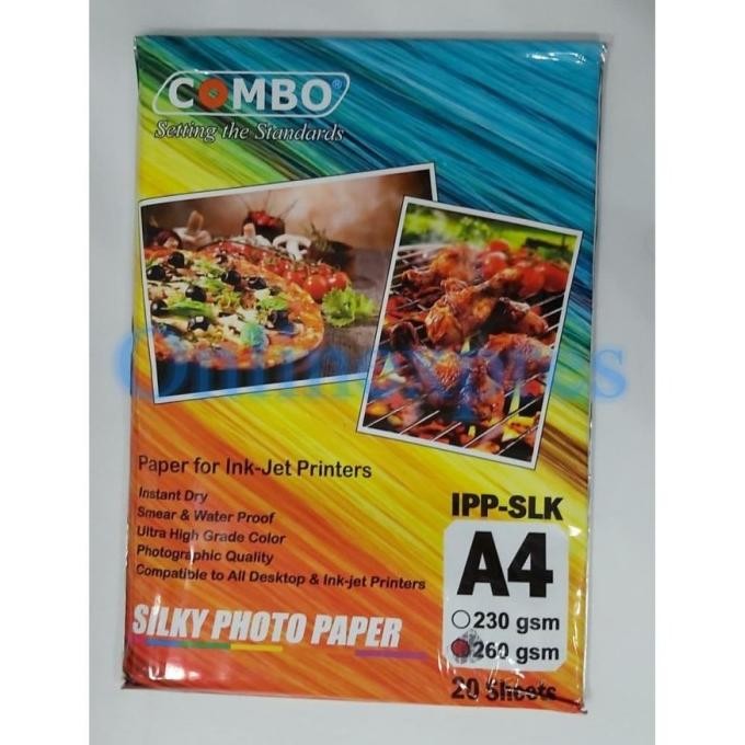 

Combo Kertas Foto / Kertas Foto A4 260Gr Silky Photo Paper Terbaru