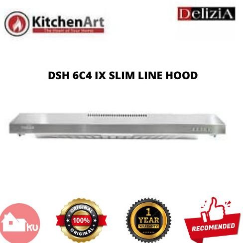 COOKER HOOD DELIZIA DSH 6C4 IX SLIM LINE HOOD TERMURAH