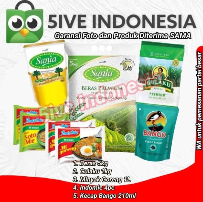

(KHUSUS INSTAN) Paket Sembako Hemat / Paket Sembako BERAS Parcel Gift Hampers 2