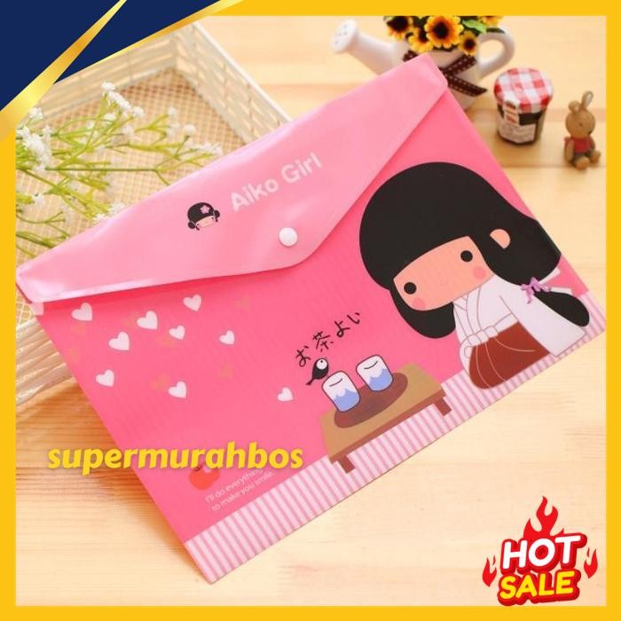 

MAP PLASTIK FOLDER A4 DOCUMENT LUCU IMPORT MOTIF KARTUN FREE ONGKIR !!