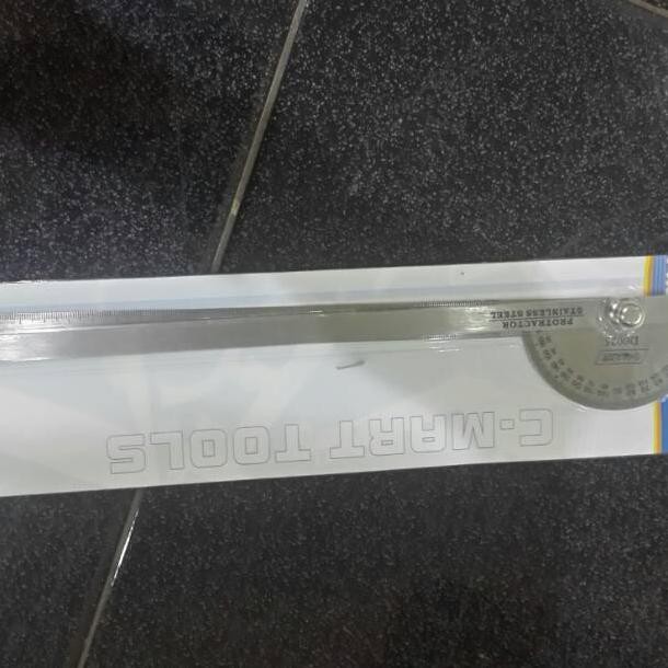 

Gs-56 Busur Derajat / Protractor Stainless 25 Cm C-Mart