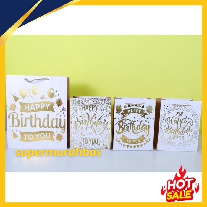 

PAOPAO PAPERBAG ULANG TAHUN / HAPPY BIRTHDAY BERMOTIF PREMIUM HAMPERS GIFT BAG TERMURAH !!