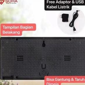 

Jam Digital LED Clock Bisa Gantung Dinding & Meja JD-2613 Ada Kalender Alarm Weker Smart Watch Tampilan Jelas Dan Simple Design HFS