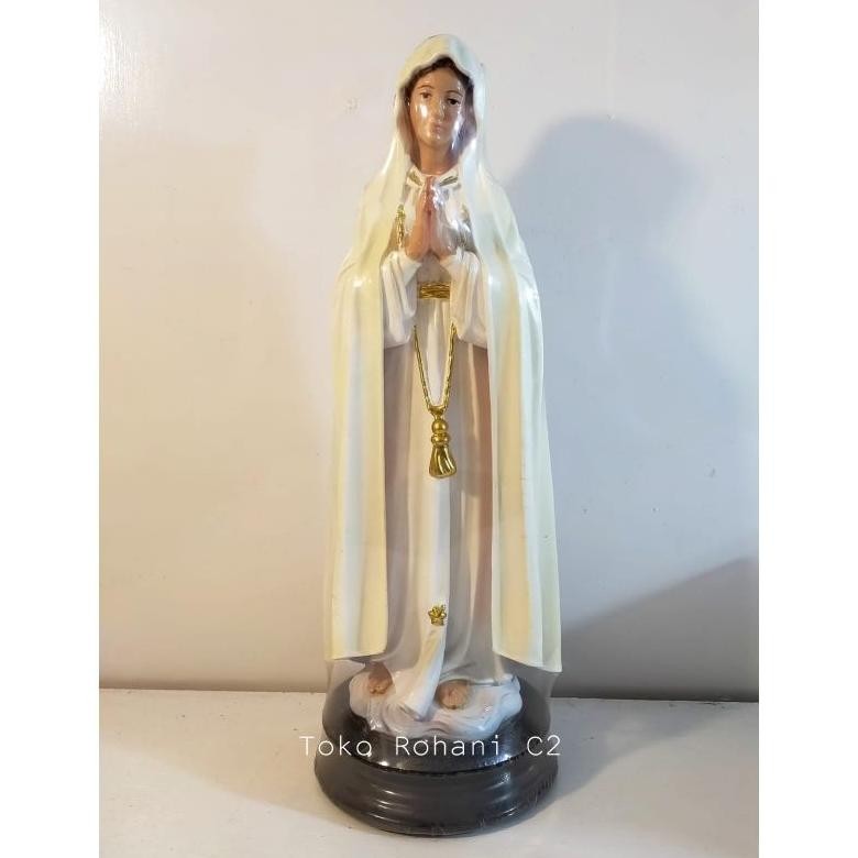 Koe-1116 Patung Maria Fatima 30Cm Cream (6394) - Patung Maria Fatima  - Patung Maria Premium