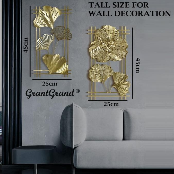 New Tall Iron Living Room 3D Decoration Hiasan Ornamen Dekorasi Dinding