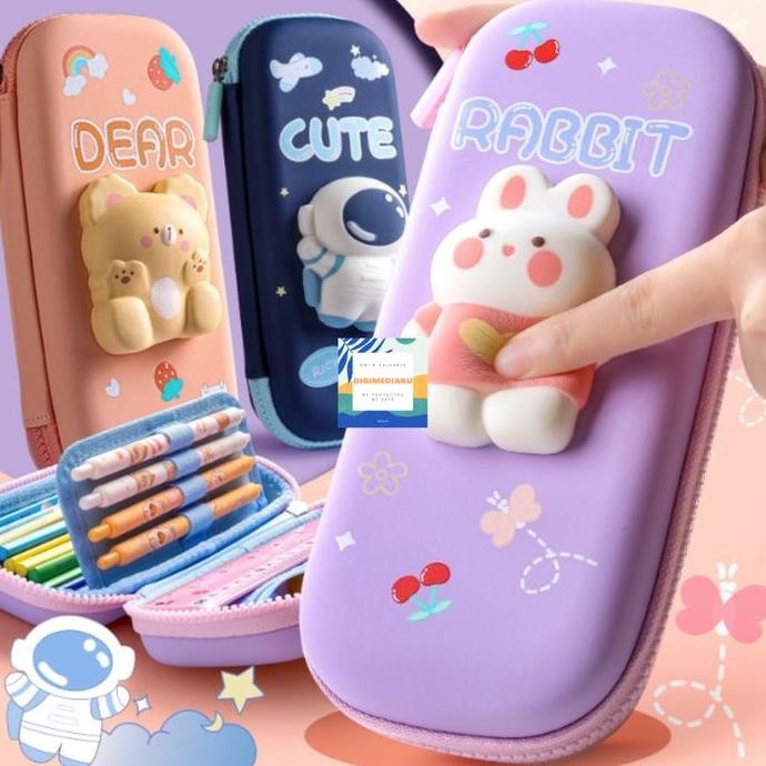 

Terbaru Tempat Pensil Anak Karakter 3D bahan EVA Anti Air / Tepak Kotak Pensil Sekolah Kotak Pensil 3D Squishy