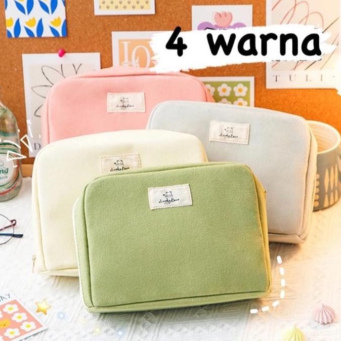 

Terbaru Tempat pensil besar / banyak ruang penyimpanan sangat besar bahan kanvas tebal Stationery