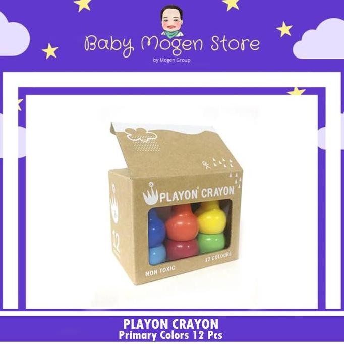 

Terbaru Playon Crayon Primary Colors 12 Pcs / Non Toxic / Pensil Warna Anak