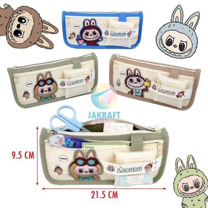

Terbaru (1 Pcs) Tempat Pensil LABUBU Viral 2 in 1 Zipper Premium Besar Kain SQUEEZY Pencil Case Pen Dompet Kotak Alat Tulis Lucu Fancy Souvenir