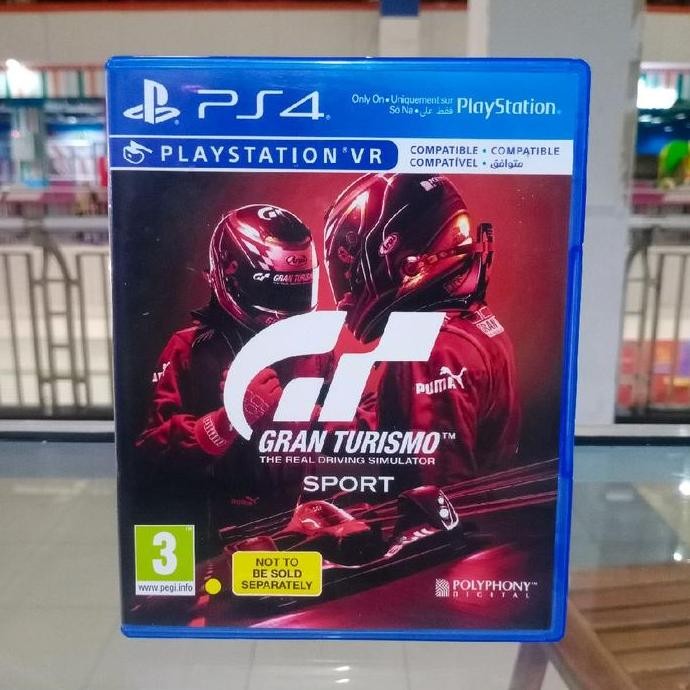 BD PS4 GRAND TURISMO SPORT GAME CD KASET BLURAY PLAYSTATION 4 STOK TERBATAS
