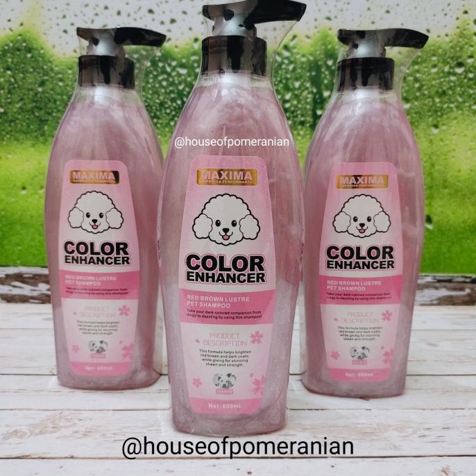 dog red brown shampoo organic red poodle 600ml anjing Terlaris