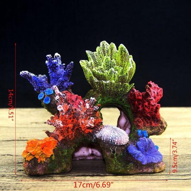 Dekorasi aquarium karang montipora, hiasan aquarium karang montipora, ornamen aquarium karang, dekor